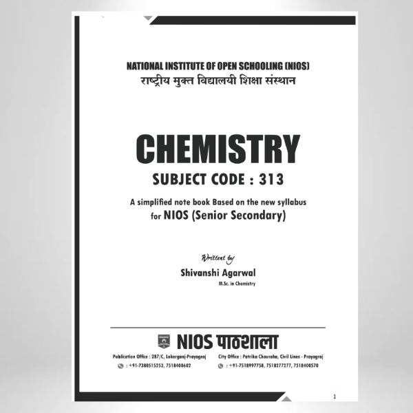 NIOS Chemistry (313) Simplified Notebook – Class 12th (New Syllabus) - Image 2